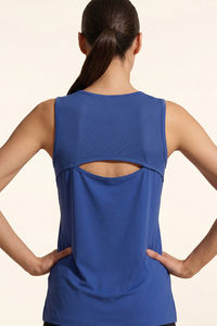 Zelocity Quick Dry Gym & Training Relaxed Tank Top - Dejavu Blue — thumbnail 3